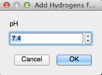 Add Hydrogens for pH...
